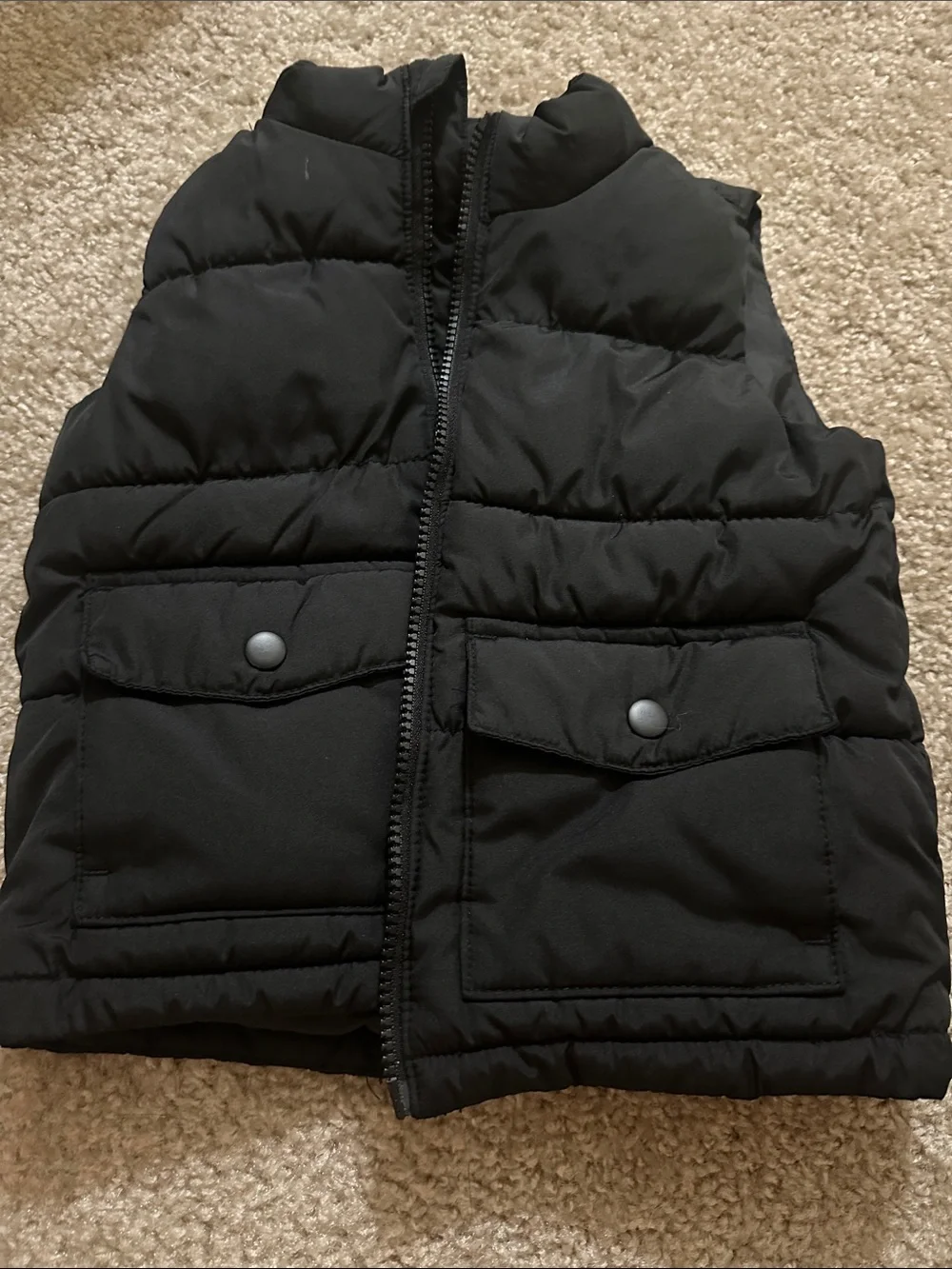 Old Navy Black Quilted Puffer Vest